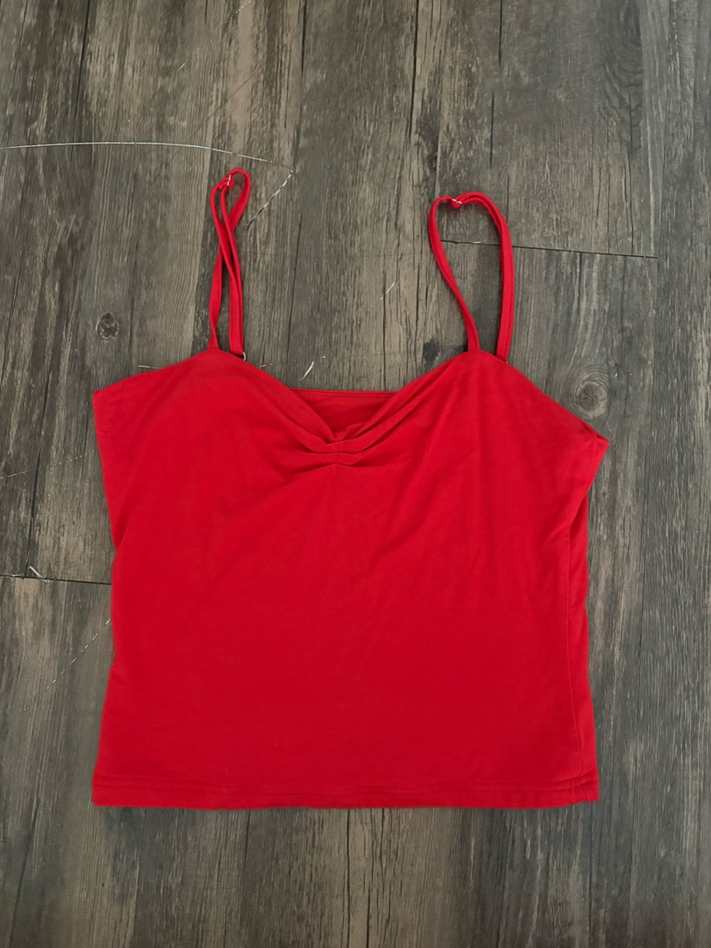 Amazon Essentials Red Spaghetti Strap Tank Top